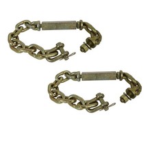 2 Universal 3 Three Point Hitch Chain Stabilizer Turnbuckle Sway picture