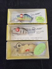 3 Vintage Rabble Rouser Fishing Lures. Rouster, Baby Rouster, Baby Rowdy. NOS picture