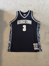 Worn 1x M&N Allen Iverson Georgetown 95-96 Authentic Jersey XL picture