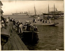 GA252 Approx 1920s Orig Photo HARBOR OF LA GUAIRA CARIBBEAN COAST OF VENEZUELA picture