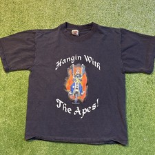 Vintage Outdwellers MC Shirt Mens Large Black Biker Motorcycle Graphic Y2K Faded picture