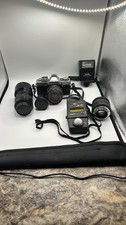 Vintage Minolta XG-7 35mm Film Camera Kit with Lenses, Flash & Light Meter picture
