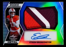 Ethan Grunkemeyer Auto 13/15 2026 Leaf Trinity Rookie Auto Memorabilia Metal picture