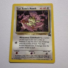 Team Rocket's Meowth (#18), Vintage Wizards of the Coast (WotC) Black Star Promo picture