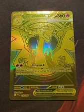 Mega Charizard X ex 130/094 Gold Mega Hyper Rare Phantasmal Flames Pokémon NM picture