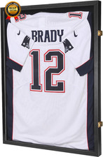 Jersey Wooden Frame Display Case -Shadow Box with 98% UV Protection Acrylic and picture