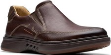 Clarks Mens Un Briley Step Black Leather Loafer picture