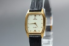 Vintage 1982 OMEGA De Ville Cal.1387 Quartz Gold 21mm Women's  From JAPAN picture