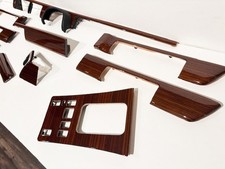 Mercedes W126 Zebrano Wood Trim Complete Set 300TD 300SEL 420SEL  90-91 RESTORED picture
