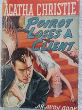 POIROT LOSES A CLIENT by Agatha Christie (1945) Avon mystery paperback #70 picture