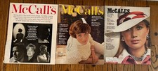 VINTAGE McCall's Magazines 1960s Lot of 3 Great Vintage Fashion Graphics & Ads picture