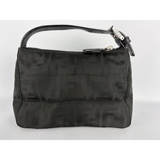 Fendi Zucca FF Logo Jacquard Mini Pouch, Black, Silver Hardware — AS-IS picture