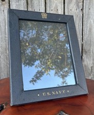 10x 8” RARE Vintage WWII - Vietnam Era Official United States Navy Photo Frame picture