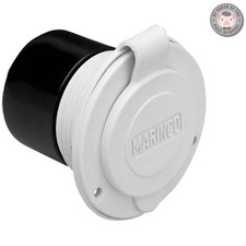 UV Resistant White Marinco 15A Charging Inlet - Perfect for All Marine Devices picture
