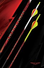 New Black Eagle Outlaw Carbon Arrows 350 White Crested & Blazer Vanes 1/2 Dozen picture