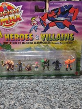 VTG 90s Mighty Max Heroes Villains #3 Bluebird Toys 1994 Mattel SEALED WARMONGER picture