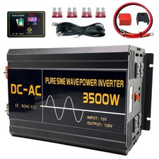 5000W/7000W(Peak) Car Power Inverter DC 12V - 110V AC Converter with LED Display picture