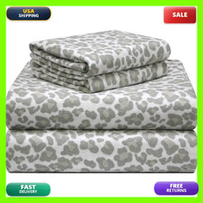 Pointehaven 180 Gsm Velvet Feel Luxury Cotton Printed Flannel Sheet Set Cal picture