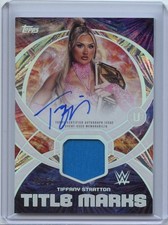 2026 Topps Universe WWE TIFFANY STRATTON Title Marks RELIC AUTO BLAST 40/50 picture