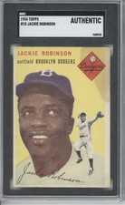 1954 Topps #10 Jackie Robinson SGC A Vintage Brooklyn Dodgers picture