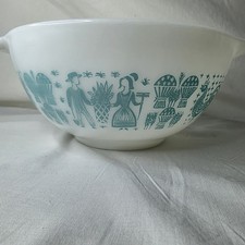 Pyrex Vintage Amish 'Butterprint' Cinderella Mixing Nesting Bowl 1-1/2 Qt #442 picture