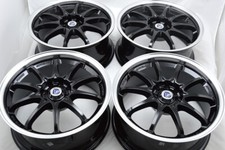 Set of 4 New 17x7.5 DDR XFX Black Machined Lip 17