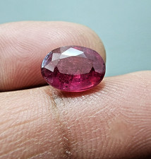 4.45 Crt Excellent A+ Blood Red Ruby Faceted Oval Cut Gemstone Jewelry For Ring picture