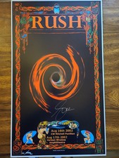 Geddy Lee Signed RUSH Original Concert Show Poster 14