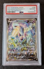 2021 Pokemon - Galarian Rapidash V - Chilling Reign FA Alt - 168/198 - PSA 10 picture