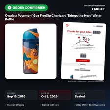 PRESALE Ships by 10/8 - Owala x Pokemon Charizard FreeSip 16oz Bottle Wholesale picture