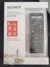 Sony ICD-UX570 Series UX570 Digital Voice Recorder Black picture