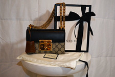 Gucci Padlock Shoulder Bag GG Coated Canvas & Leather – Small picture
