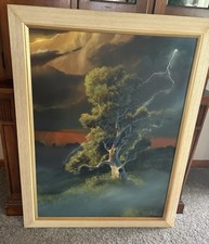 HUGE DALE TERBUSH ACRYLIC ON CANVAS ORIGINAL TWICE IN A LIFETIME 30”x40” Signed picture