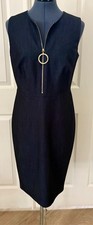 Calvin Klein Dress Size 6 Navy Blue picture