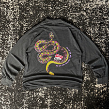 Vintage Marlboro Unlimited Snake Graphic Pocket Long Sleeve TShirt REPRINT XL picture