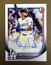 Topps 2025 Bowman Bowman Briefing Andy Pages Auto PRV-AP Los Angeles Dodgers picture