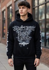 Rebel Minds ( Lost Faith In The Dark ) Embroidered Black Hoodie Men’s Size - L picture