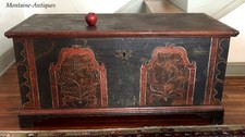 CF., Berks County Paint Decorated Dower Chest ca. 1780 picture