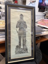 BRASS RUBBING GENERAL SIR ROBERT WILSON 1849 WESTMINSTER ABBEY Approx 17 x 19 picture