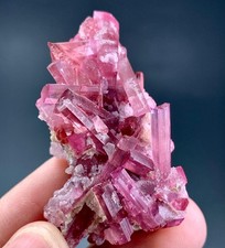 99 Carat Pink Bunch Of Tourmaline Crystal Specimen From Afghanistan picture