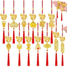Marsui 24 Pcs Year of The Horse 2026 Pendant Decoration Chinese New Year Decorat picture