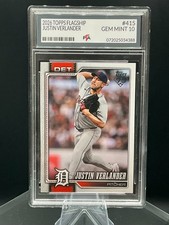 2026 Topps Flagship #415 Justin Verlander Detroit Tigers ~ GEM MINT PTA 10🔥 picture