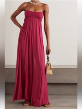 NWT Zimmermann Luna Jersey Bandeau Fuchsia Gown Size 2 picture