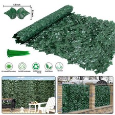 Faux Fake Ivy Privacy Fence Screen Artificial Leaves Hedge Panel Garden Decor picture