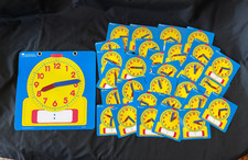 30 pc set Learning Resources Moveable Analog Clock Dry-Erase Time Teaching Tool picture