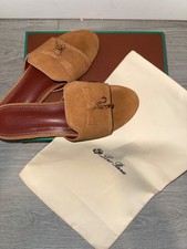 Loro piana summer charms tan suede sandal US 7.5 picture