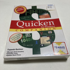 Intuit Quicken Companion Version 2.0 For Windows 3.5” Disks Factory Sealed picture
