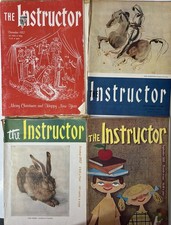 Vintage The Instructor Magazine Lot of 4 1957-1958 Education School Art picture