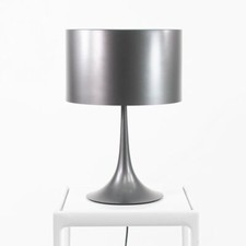 C. 2003 Sebastian Wrong for Flos Prototype Spun T1 Table Lamp Graphite 2x Avail picture