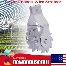24pc Fence Wire Strainer Inline Wire Ratchet Tensioner Wire Tightener Heavy Duty picture
